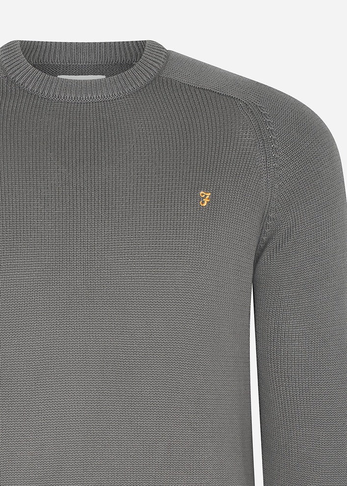 Farah Truien  Sweater kingsbury crew sweat - charcoal 