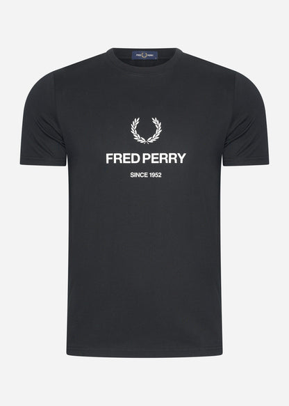 Fred Perry T-shirts  Fred perry graphic t-shirt - black 