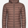 Fred Perry Jassen  Hooded insulated jacket - carrington-road-brick 