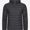 Fred Perry Jassen  Hooded insulated jacket - black