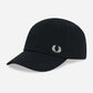 Fred Perry Petten  Pique classic cap - black snow white 