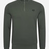 Fred Perry Truien  Half zip sweatshirt - field green 