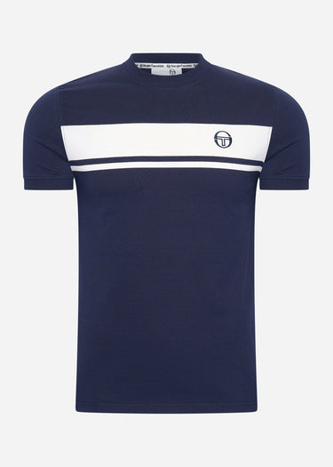 Sergio Tacchini T-shirts  Master tee - blue white 