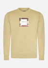 Marshall Artist Truien  UK ism box logo crewneck - sandstone 