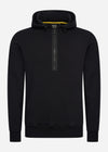 Barbour International Hoodies  Badge half zip hoodie - black 