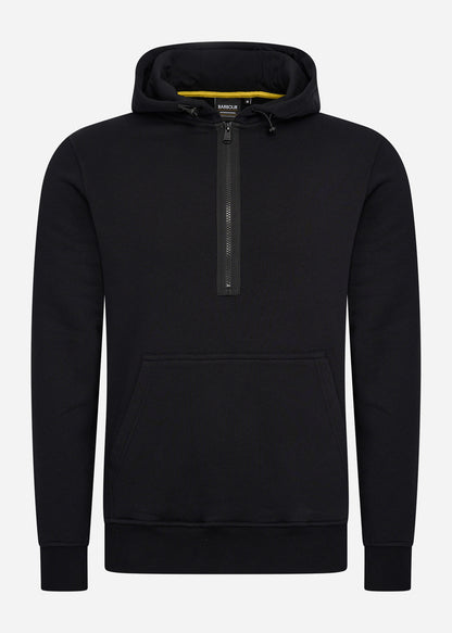 Barbour International Hoodies  Badge half zip hoodie - black 