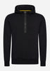 Barbour International Hoodies  Badge half zip hoodie - black 