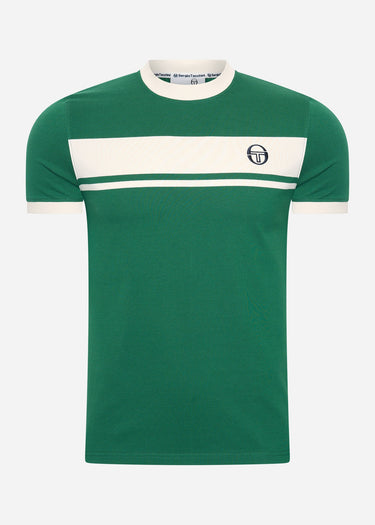 Sergio Tacchini T-shirts  Master tee - green white 