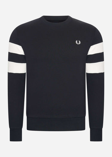 Fred Perry Truien  Tipped sleeve - sweatshirt 