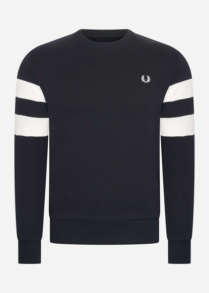 Fred Perry Truien  Tipped sleeve - sweatshirt 