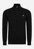 Lyle & Scott Truien 3 Pack cotton merino quarter zip jumper - jet black - argyle teal - apres navy