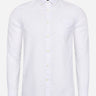 Lyle & Scott Overhemden  Tonal eagle regular fit light weight oxford shirt - white 