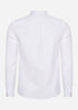 Lyle & Scott Overhemden  Tonal eagle regular fit light weight oxford shirt - white 