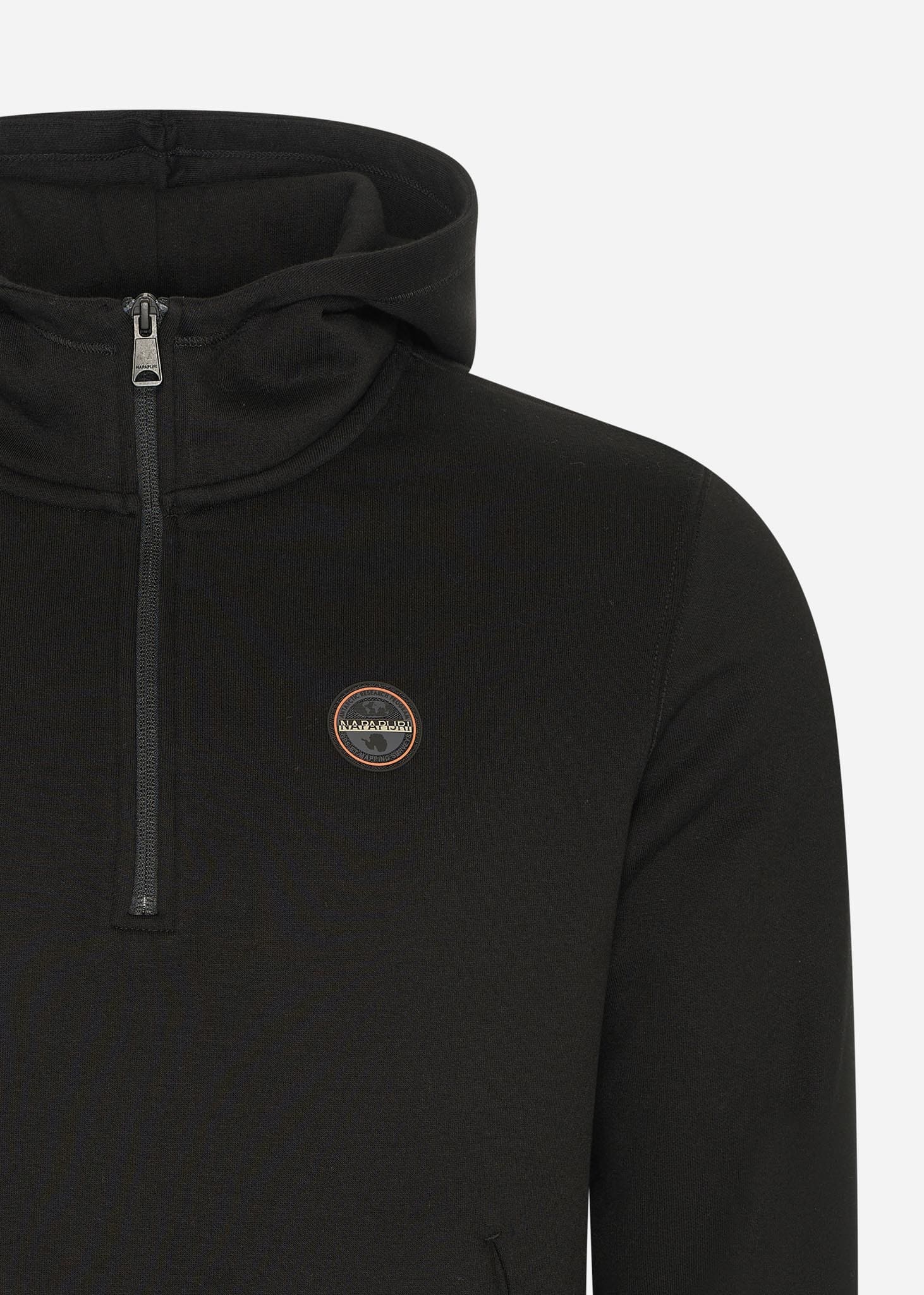 Napapijri Hoodies  Badge halfzip hoodie  - black 