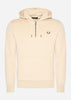 Fred Perry Truien  Hooded fleece back sweatshirt - oatmeal 