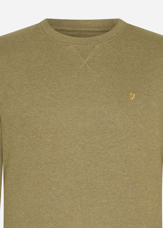 Farah Pullover  Sweatshirt tim new crew - farah khaki marl 