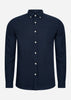 Lyle & Scott Overhemden  Tonal eagle regular fit light weight oxford shirt - dark navy 