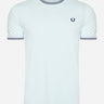 Fred Perry T-shirts  Twin tipped t-shirt - lgice mdnghblue 