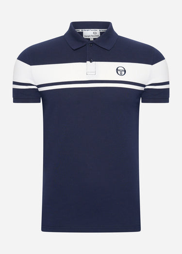 Sergio Tacchini Polo's  Young line polo - blue white 