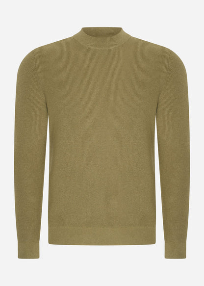 Barbour International Truien  Crawley crew neck jumper - bleached olive 