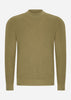 Barbour International Truien  Crawley crew neck jumper - bleached olive 