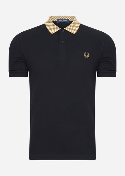 Fred Perry Polo's  Collar detail polo shirt - black 