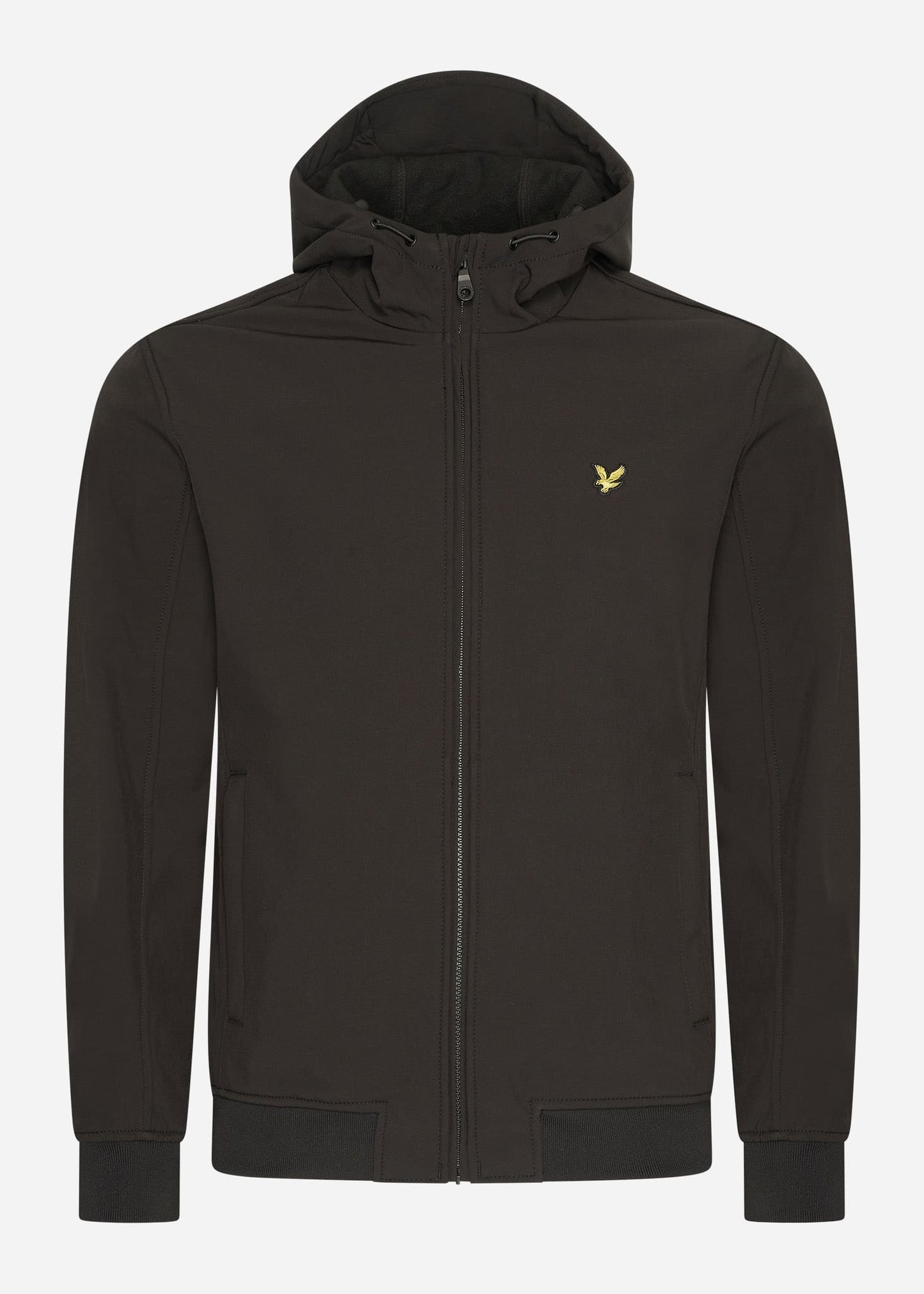 Lyle & Scott Jassen Fleece back softshell jacket - jet black + GRATIS bijpassende muts