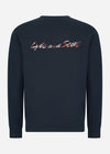 Lyle & Scott Truien  Multi embroidery crewneck - dark navy 