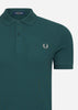 Fred Perry Polo's  Plain fred perry shirt - petrol blue 