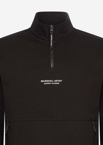 Marshall Artist Truien  Siren 1/4 zip - black 