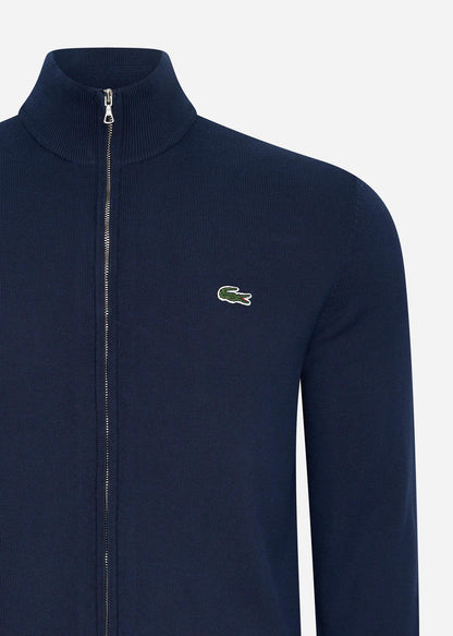 Lacoste Vesten  A Zip through sweater - navy blue 