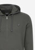 Lyle & Scott Vesten  Tonal eagle zip through hoodie - gunmetal 