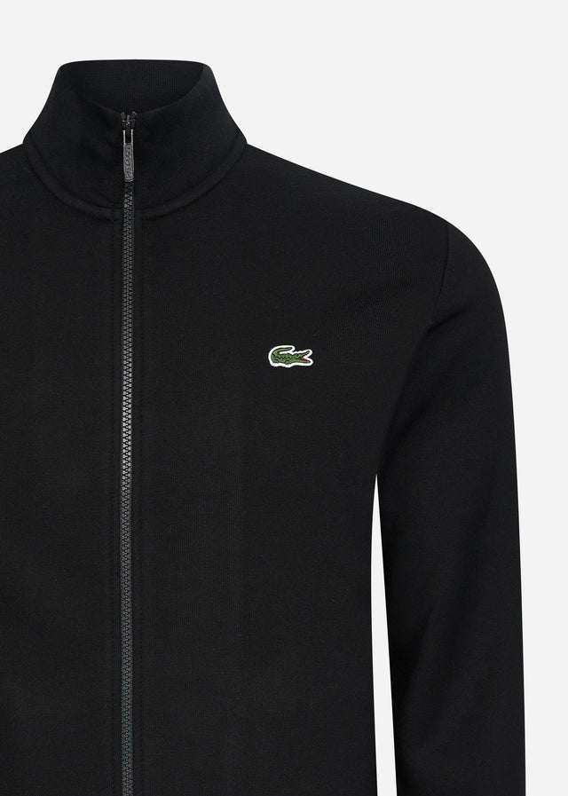 Lacoste Sweatjacken  Brushed fleece zip through sweater - black 
