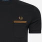 Fred Perry T-shirts  Loopback jersey pocket t-shirt - black 