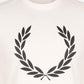 Fred Perry T-shirts  Printed Laurel wreath t-shirt - snow white 