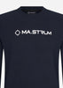 MA.Strum Truien  Chest print crew sweat - ink navy 