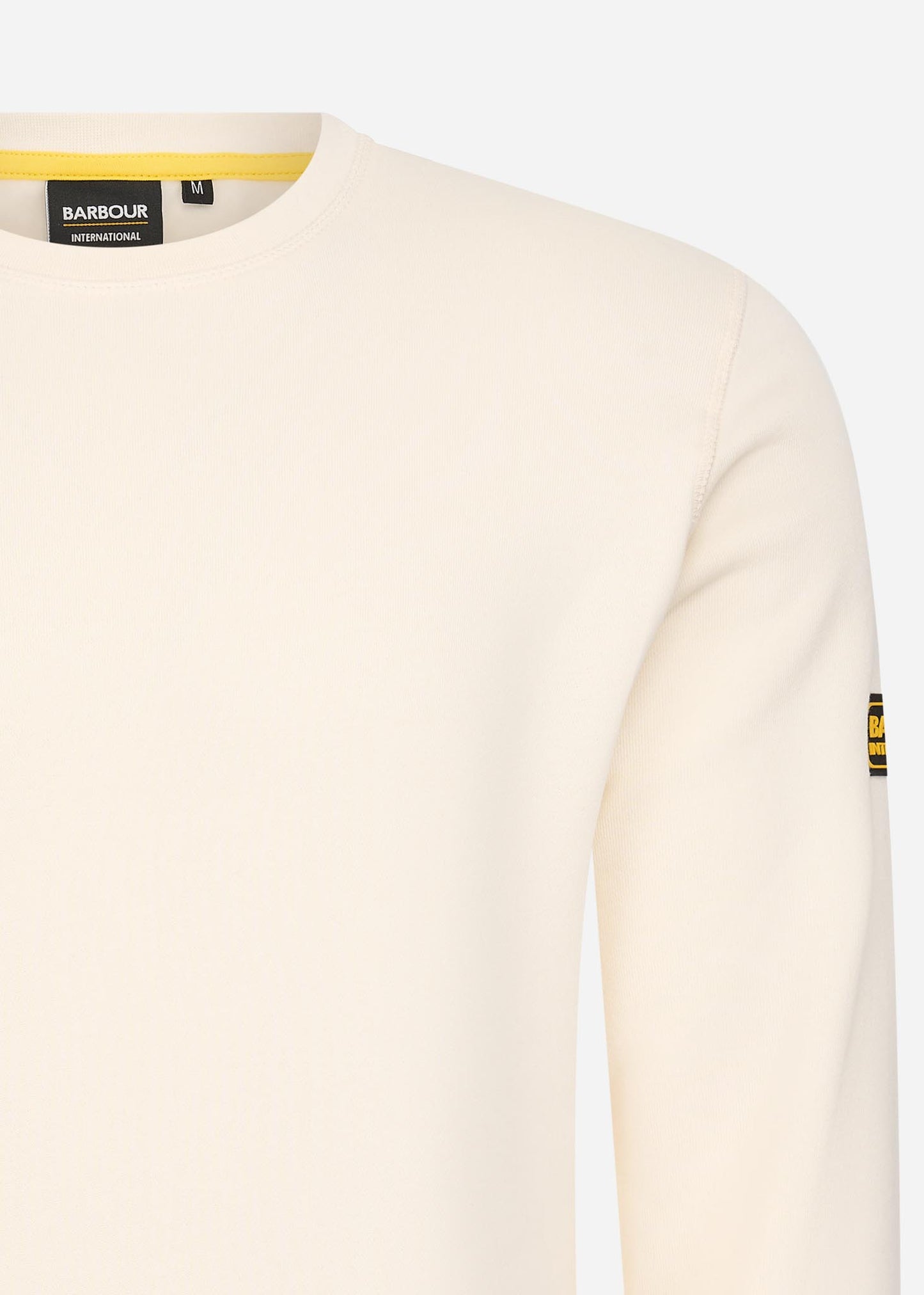 Barbour International Truien  Racer badge sweat - whisper white 