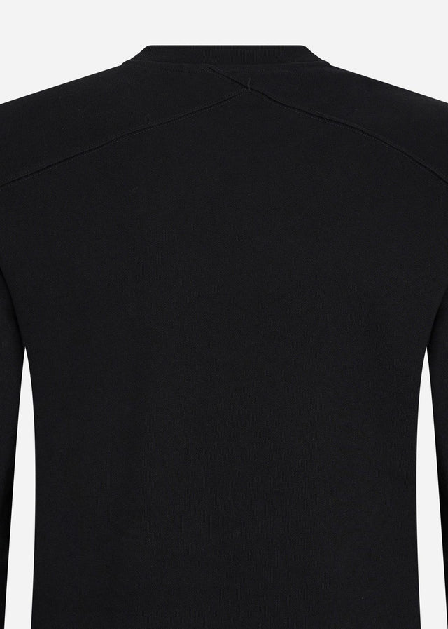 MA.Strum Pullover  Chest print crew sweat - jet black 