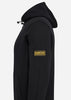 Barbour International Hoodies  Badge half zip hoodie - black 