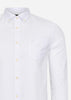 Lyle & Scott Overhemden  Tonal eagle regular fit light weight oxford shirt - white 