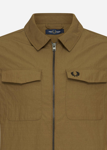 Fred Perry Overshirts  Zip overshirt - shaded stone 