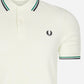 Fred Perry Polo's  Twin tipped fred perry shirt - ecru fp green navy 