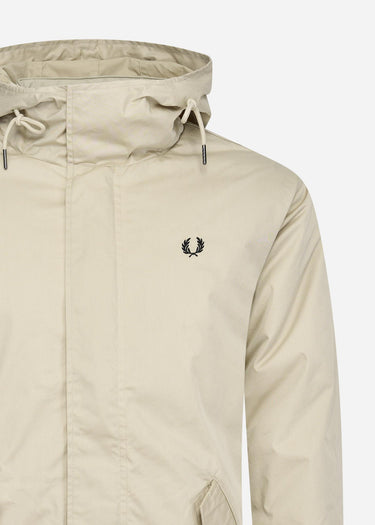 Fred Perry Jassen  Short padded parka - light oyster 