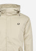 Fred Perry Jassen  Short padded parka - light oyster 