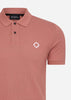 MA.Strum Polo's  SS pique polo - brick dust 