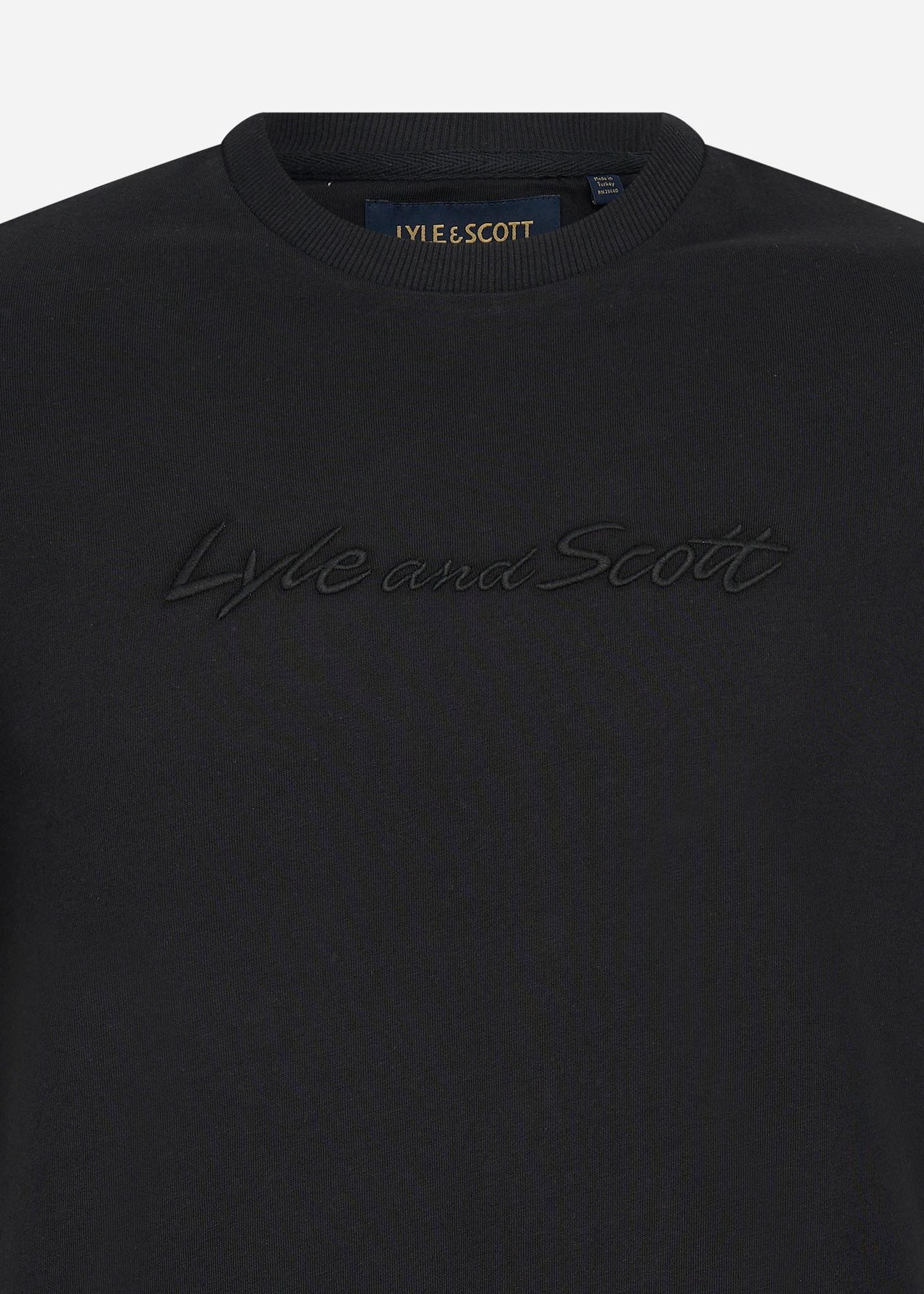 Lyle & Scott T-shirts  Script embroidery t-shirt - jet black jet black 