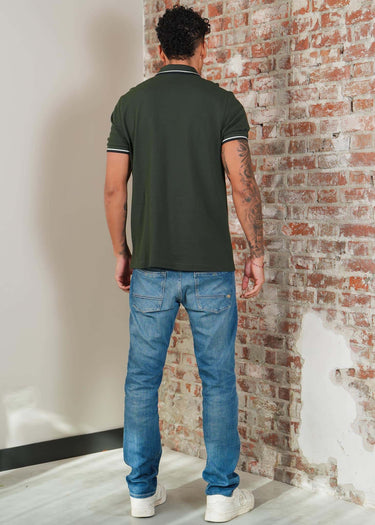 Fred Perry Polo's Twin tipped fred perry shirt - crtgrn snwt nvy