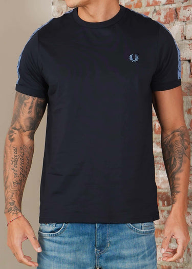 Fred Perry T-shirts Contrast tape ringer t-shirt - navy ace blue