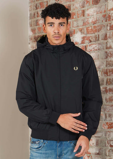 Fred Perry Jassen Hooded brentham jacket - black