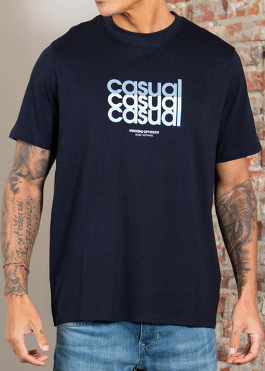 Weekend Offender T-shirts W.O.L. - navy